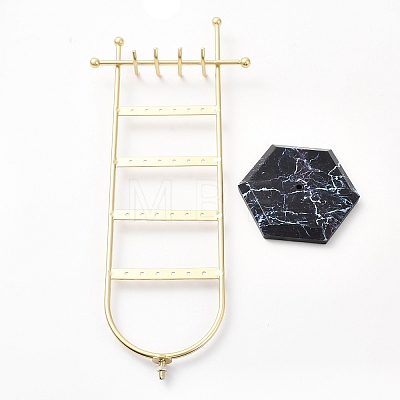24-Hole Iron Jewelry Display Stands X1-ODIS-F001-06G-1