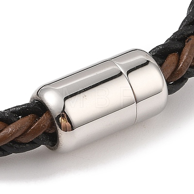 Braided Microfiber Leather Cord Bracelets BJEW-B096-10P-1