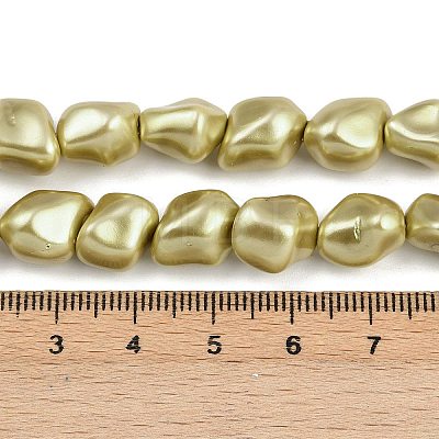 Electroplated Shell Pearl Beads Strands BSHE-H113-05E-1