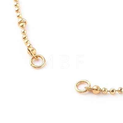 Brass Ball Chain Anklets Making AJEW-JB00937-1