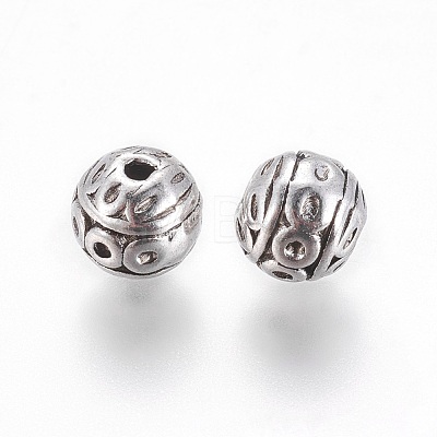 Tibetan Style Zinc Alloy Beads PALLOY-L230-01AS-RS-1
