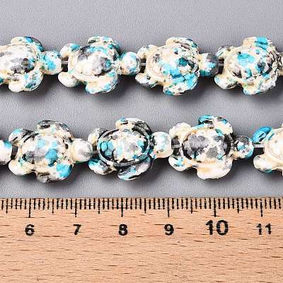 Synthetic Turquoise Dyed Beads Strands G-P507-05A-4-1