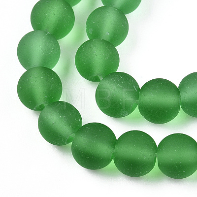 Transparent Glass Beads Strands GLAA-T032-T8mm-MD07-1