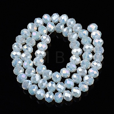 Electroplate Glass Beads Strands EGLA-A044-J8mm-B06-1