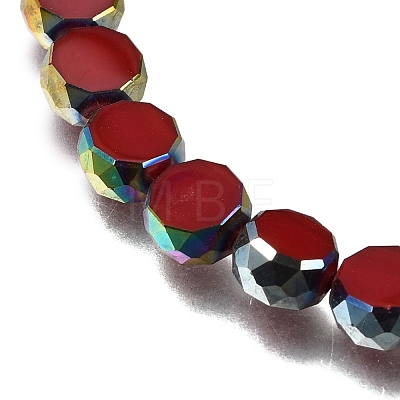 Electroplated Transparent Glass Beads Strands GL-CBA98F0-06A-04-1