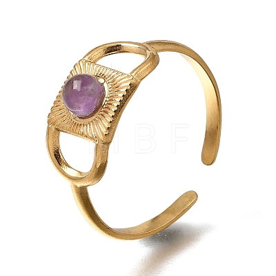 304 Stainless Steel Cuff Open Rings RJEW-F213-01G-10-1