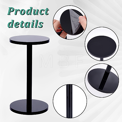 3Pcs 3 Sizes Acrylic Display Stand Risers ODIS-WH0025-86-1