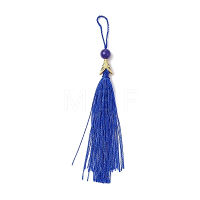 Polyester Tassel Pendant Decoration HJEW-JM03005-03-1