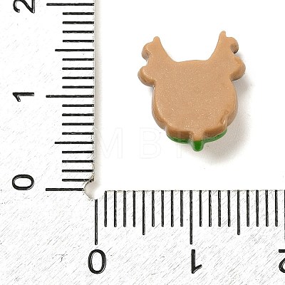 Christmas Opaque Resin Cabochons RESI-R453-01J-1