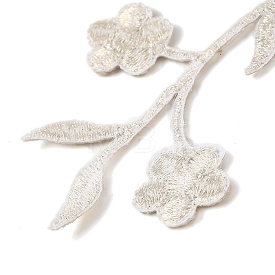 Plum Blossom Shape Appliques PATC-WH0007-11A-1