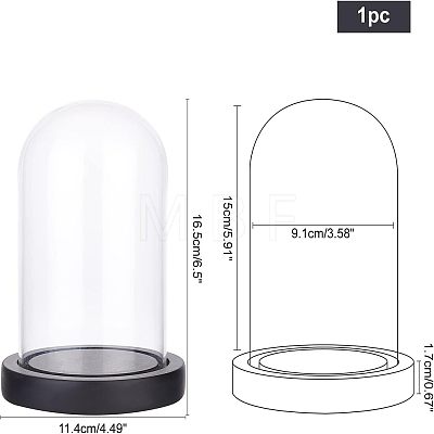 Glass Dome Cover ODIS-WH0010-41A-1