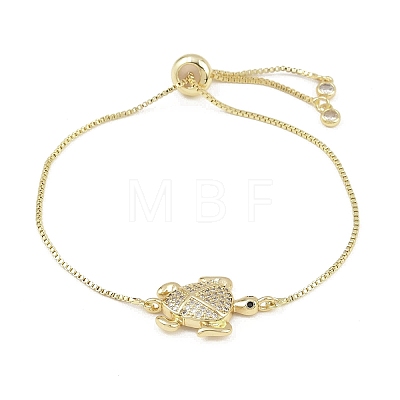 Ocean 304 Stainless Steel Micro Pave Cubic Zirconia Slider Bracelets BJEW-K291-06G-1