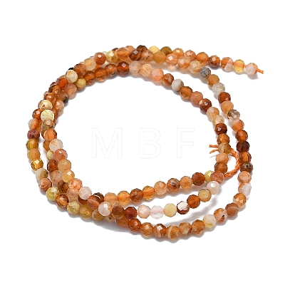 Natural Fire Opal Beads Strands G-G106-C03-02-1