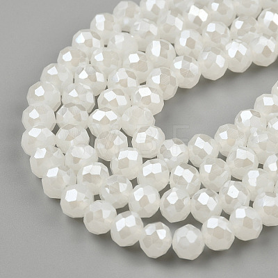 Electroplate Glass Beads Strands EGLA-A034-J6mm-A01-1