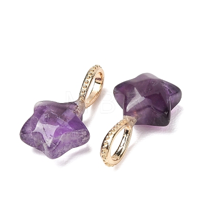 Natural Amethyst Pendants GG-CBAE2A3-02G-02-1