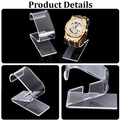 C-Shaped Acrylic Watch Display Stands BDIS-CN0001-01-1