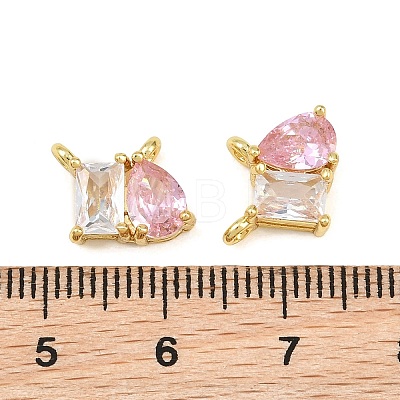 Brass Pave Cubic Zirconia Charms CU-CBA6A75-03G-05-1