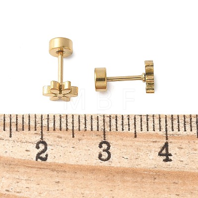 304 Stainless Steel Stud Earrings for Women EJEW-E603-05F-G-1