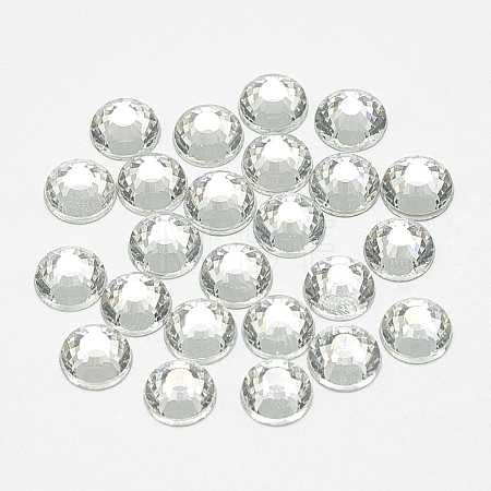 Flat Back Glass Rhinestone Cabochons RGLA-T090-SS8-01-1