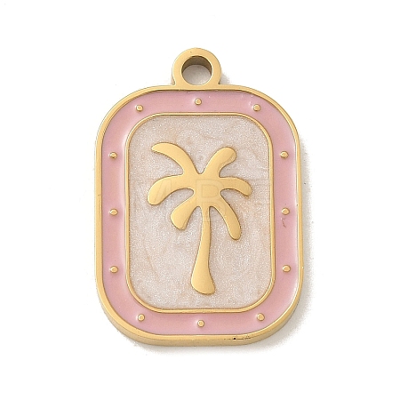 304 Stainless Steel Enamel Pendants STAS-I322-83G-A-1