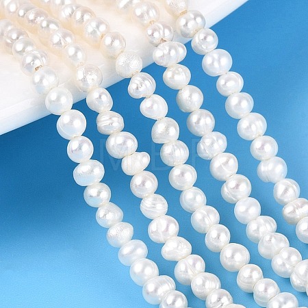 Natural Cultured Freshwater Pearl Beads Strands PEAR-N013-02L-1