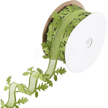 20M Christmas Theme Polyester Ribbon OCOR-WH0074-58B-1