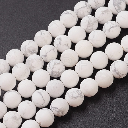 Natural Howlite Beads Strands X-G-G770-06-1