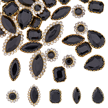 150Pcs 5 Style Sew on Rhinestone RGLA-HY0001-02-1