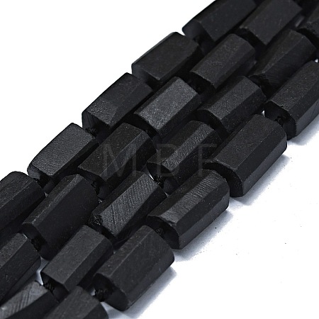 Natural Shungite Beads Strands G-O170-120-1