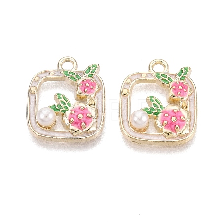 Alloy Enamel Pendants ENAM-N069-13KCG-01-1