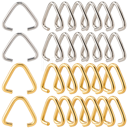 300Pcs 2 Colors Iron Triangle Linking Ring IFIN-SP0001-70-1