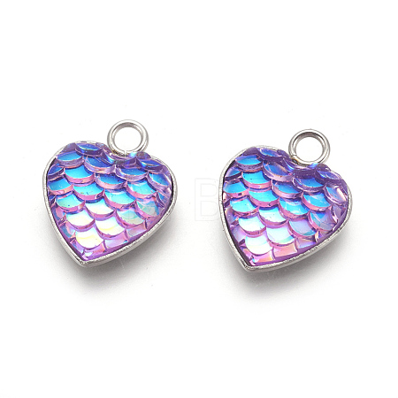 304 Stainless Steel Pendants STAS-F184-B01-1