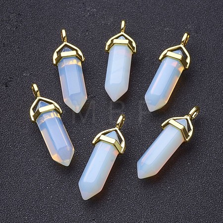 Opalite Double Terminated Pointed Pendants X-G-G902-C02-1