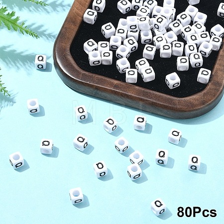 Acrylic Horizontal Hole Letter Beads OACR-YW0002-08Q-1