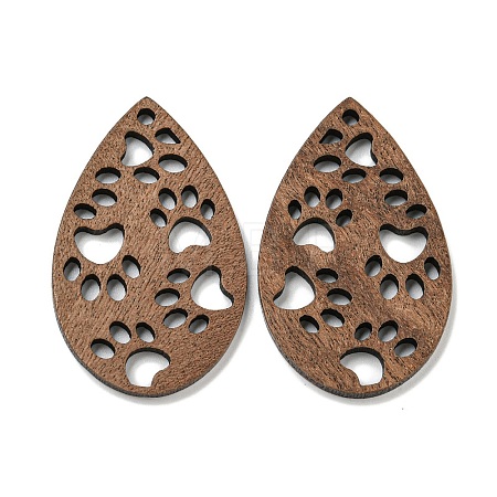 Walnut Wooden Pendants FIND-B042-21B-1