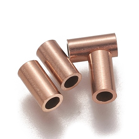 Ion Plating(IP) 304 Stainless Steel Tube Beads LS-STAS-L216-23E-RG-1