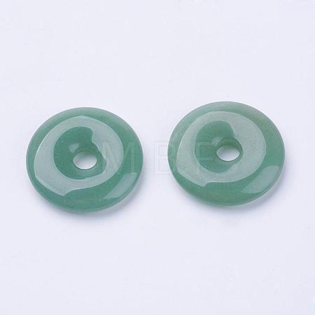 Natural Green Aventurine Pendants G-F524-B11-1