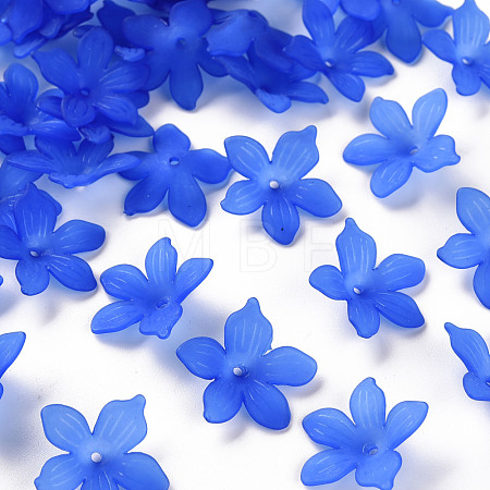 Frosted Acrylic Bead Caps X-MACR-S371-05A-751-1