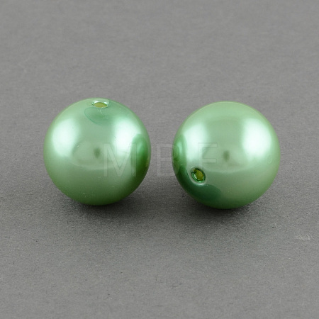 ABS Plastic Imitation Pearl Round Beads SACR-S074-6mm-A34-1