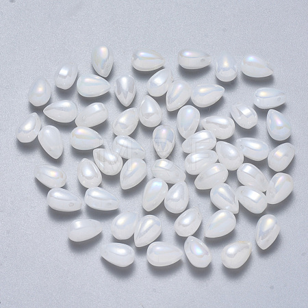 Transparent Spray Painted Glass Charms GLAA-R211-03-D06-1