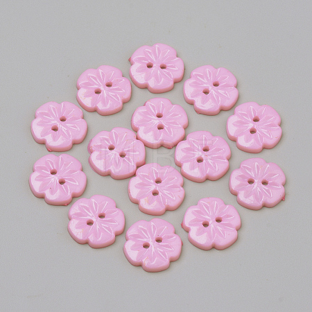 2-Hole Acrylic Buttons X-BUTT-Q037-08I-1