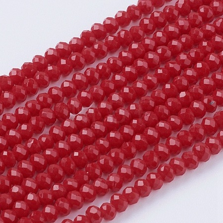 Imitation Jade Glass Beads Strands GLAA-G045-A12-1