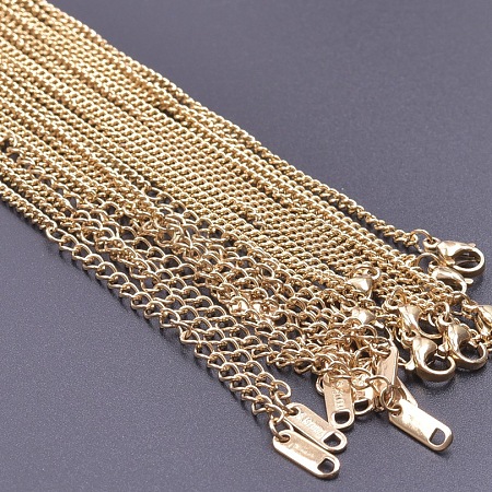 2.2mm 304 Stainless Steel Twisted Chain Necklaces UT6416-2-1