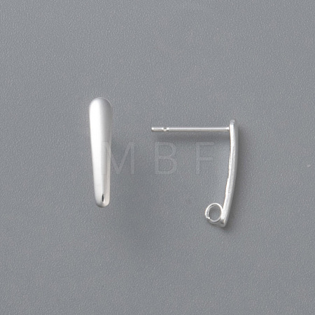 304 Stainless Steel Stud Earring Findings X-STAS-H436-22S-1