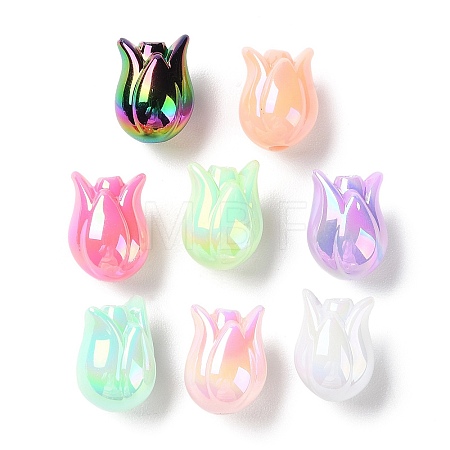 UV Plated Acrylic Beads SACR-G034-07-1