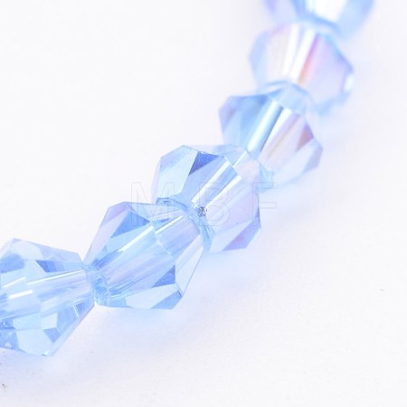 Glass Beads Strands LS-GB4mm22Y-AB-1