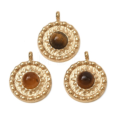 Natural Tiger Eye Pendants GG-CBA38A9-02G-02-1
