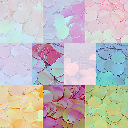 80G 10 Colors PVC Paillette Pendants FIND-SC0023-20C-1