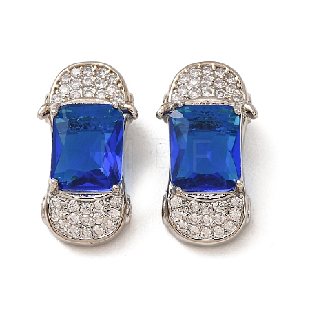 Brass Pave Blue Cubic Zirconia Pendants CU-CBADD64-15P-1