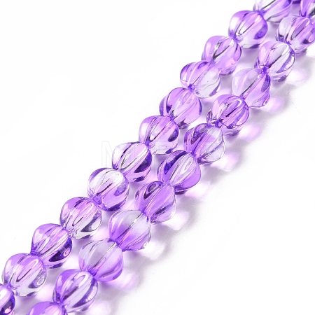 Transparent Glass Beads Strands GLAA-F114-02A-01-1